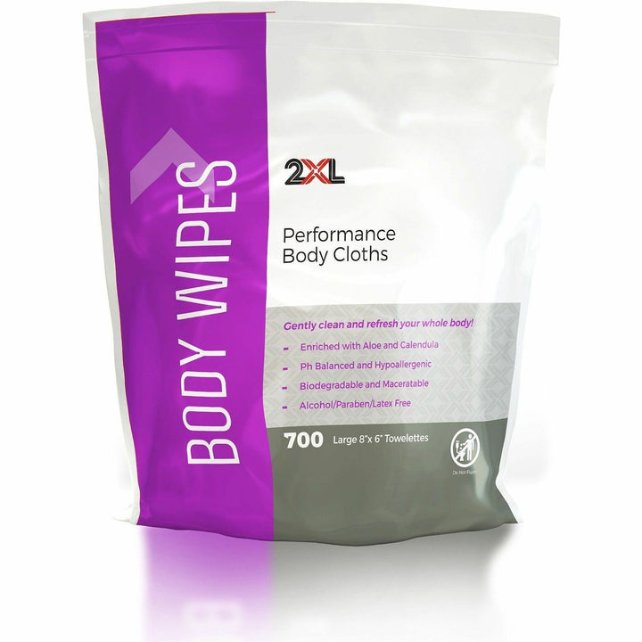 Image of 2XL CareWipes 436CT Vitamin E & Aloe Performance Body Cloths, White, Non-woven Fabric, 700, 2 / Carton