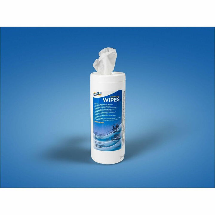 Image of Genuine Joe 45400 Broad-Spectrum Disinfectant Wipes, For Multi Surface, Wipe, Recommended For: Bacteria Remover, Blue, 35 Wipes/Tub, 12 / Carton