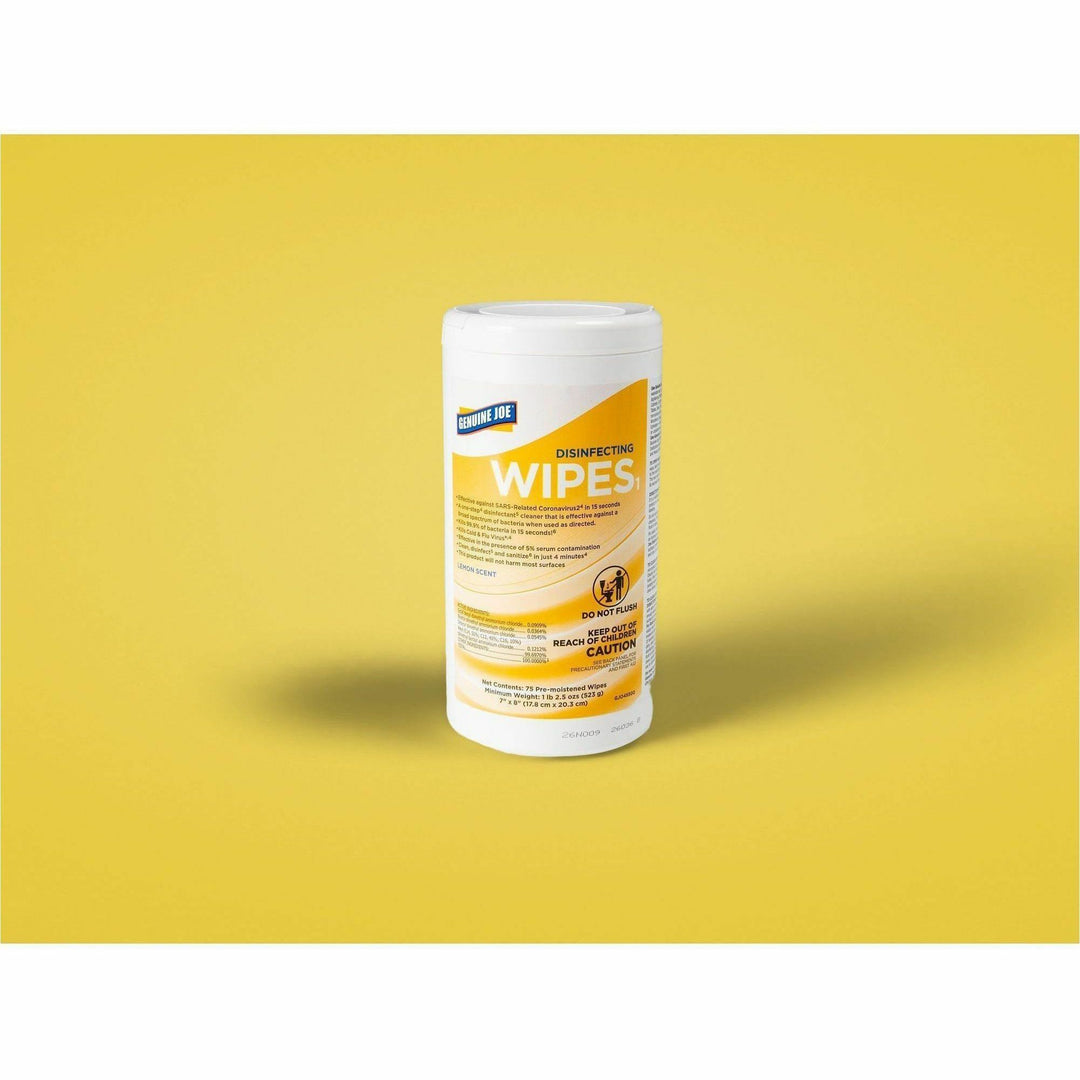 Image of Genuine Joe 45500 Broad-Spectrum Disinfectant Wipes