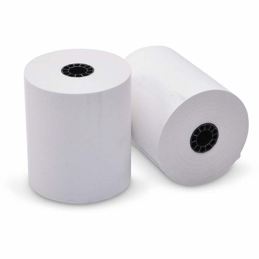 Image of ICONEX 90780464 Receipt Paper Rolls, 3" x 230 ft, Single Ply, White, 50 / Carton