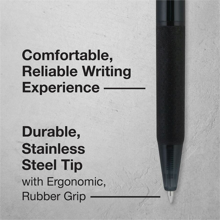 Image of Pilot 21634 BP-1 RT Ballpoint Pens, 1.0 mm Pen Point, Retractable, Black Ink, Oil Based, Stainless Steel Tip, Writing, School, Home, 12 / Dozen