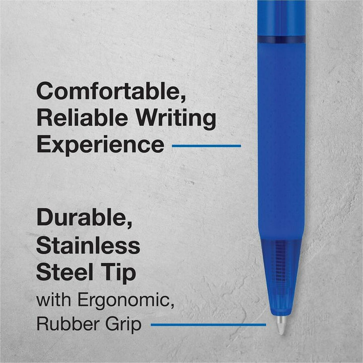 Image of Pilot 21637 BP-1 RT Ballpoint Pens, 1.0 mm Pen Point, Retractable, Blue Ink, Oil Based, Stainless Steel Tip, Writing, School, Home, 12 / Dozen