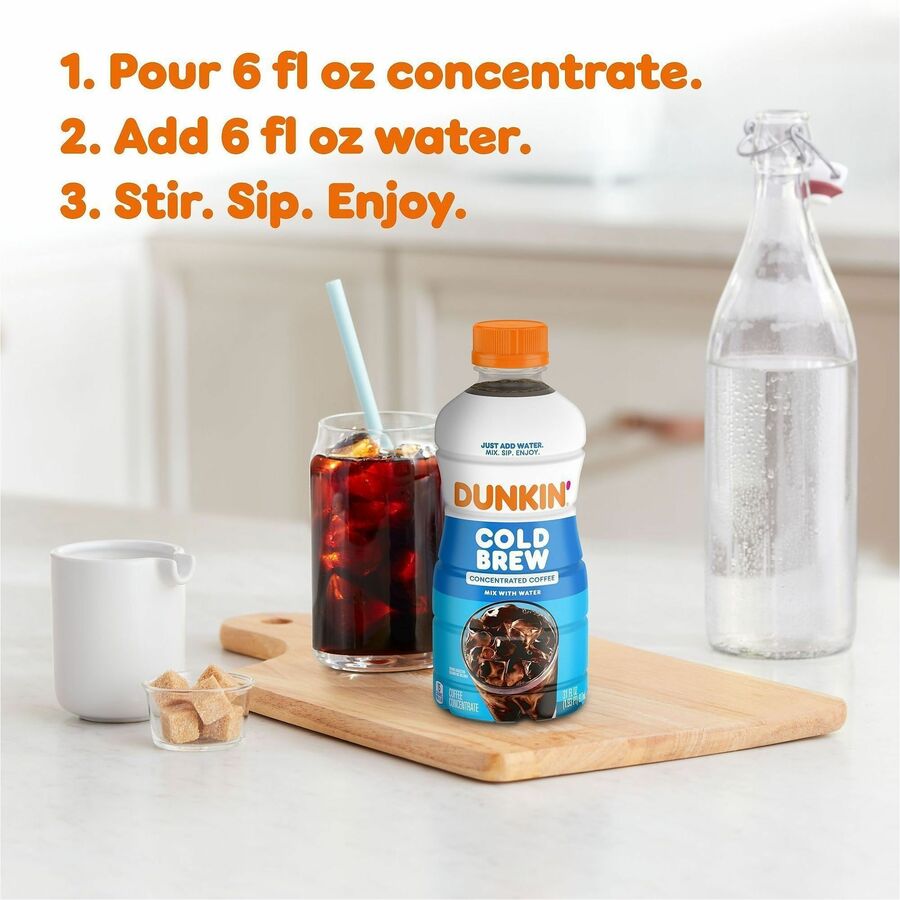 Image of Folgers® 01649 Dunkin' Cold Brew Coffee, Cold Brewed, 1 Each