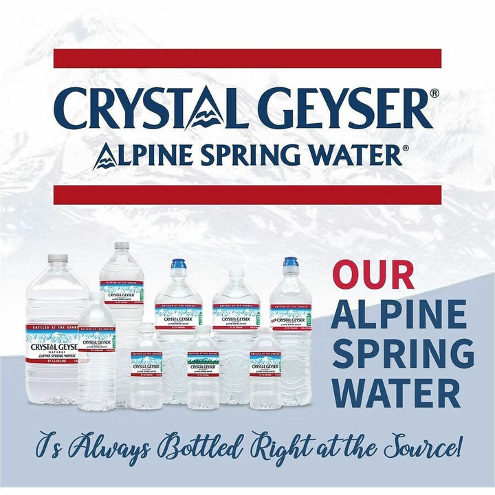 Image of Crystal Geyser 35001PL Alpine Spring Water, 16.90 fl oz (500 mL), 54 / Pallet
