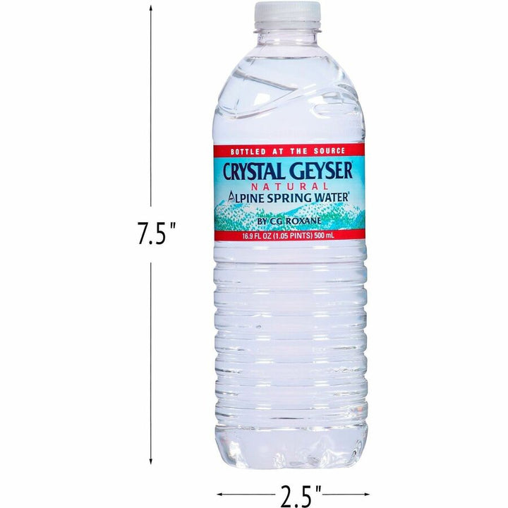 Image of Crystal Geyser 35001PL Alpine Spring Water, 16.90 fl oz (500 mL), 54 / Pallet