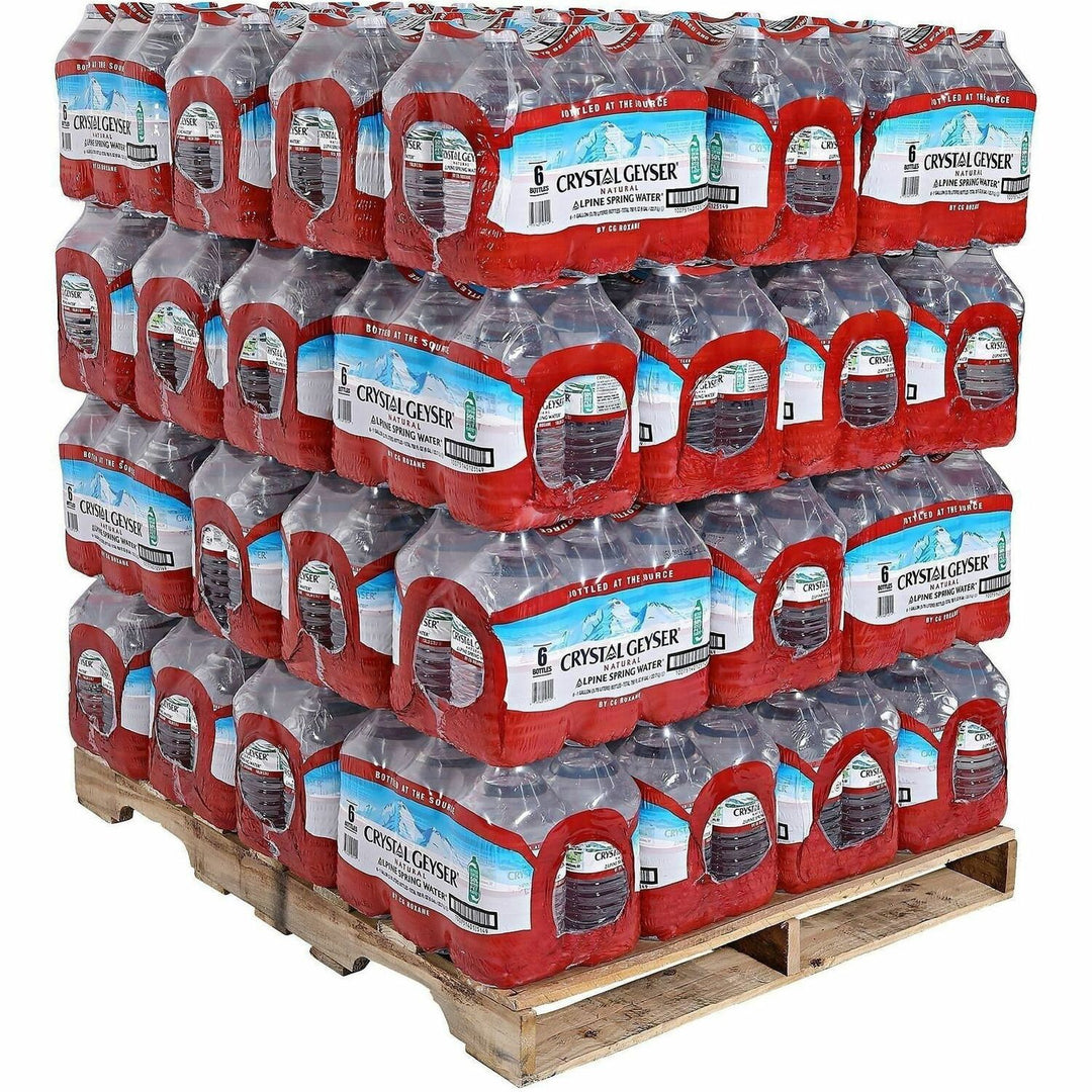 Image of Crystal Geyser 12514PL Alpine Bottled Spring Water, Natural, 48 / Pallet