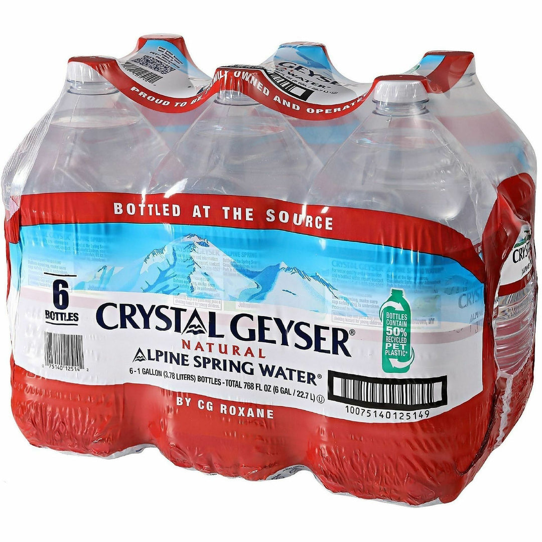 Image of Crystal Geyser 12514PL Alpine Bottled Spring Water, Natural, 48 / Pallet