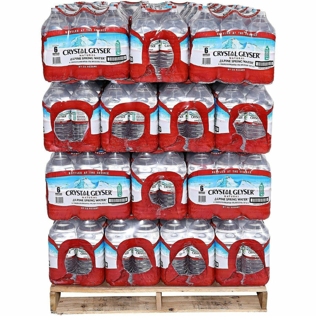 Image of Crystal Geyser 12514PL Alpine Bottled Spring Water, Natural, 48 / Pallet