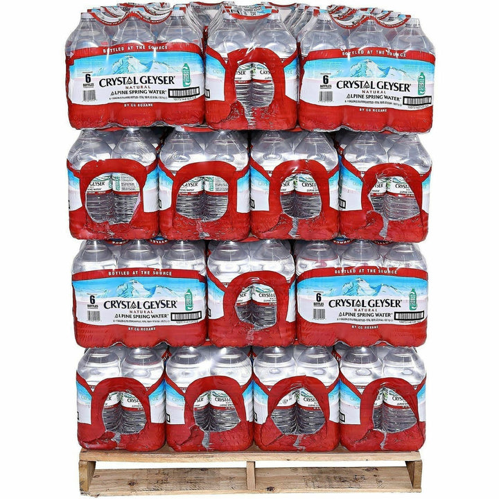 Image of Crystal Geyser 12514PL Alpine Bottled Spring Water, Natural, 48 / Pallet