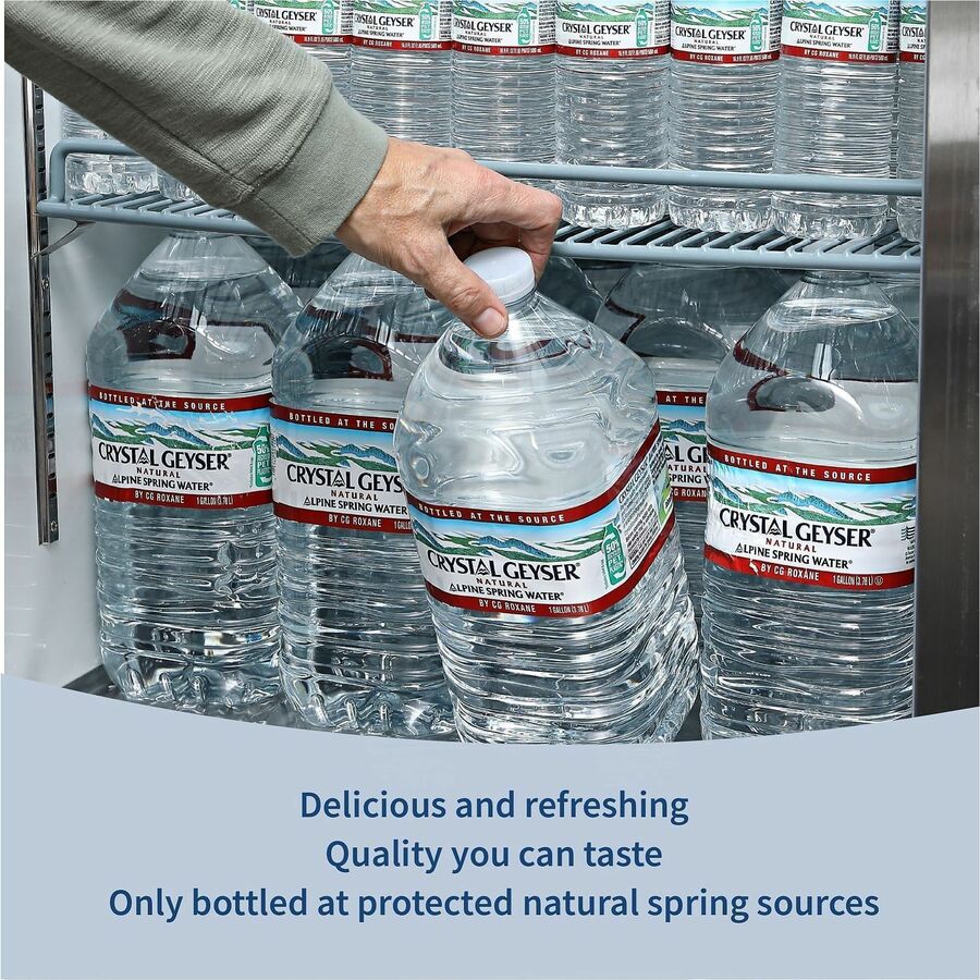 Image of Crystal Geyser 12514PL Alpine Bottled Spring Water, Natural, 48 / Pallet