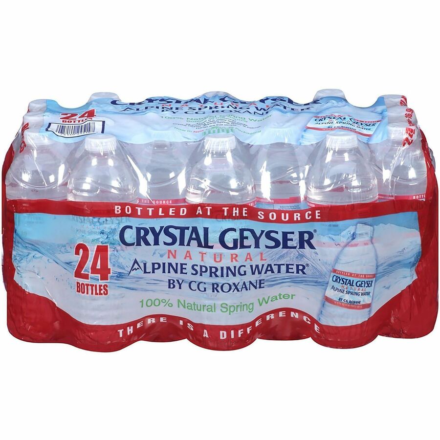 Image of Crystal Geyser 24514PL Alpine Bottled Spring Water, 16.90 fl oz (500 mL), Natural, 2 / Pallet