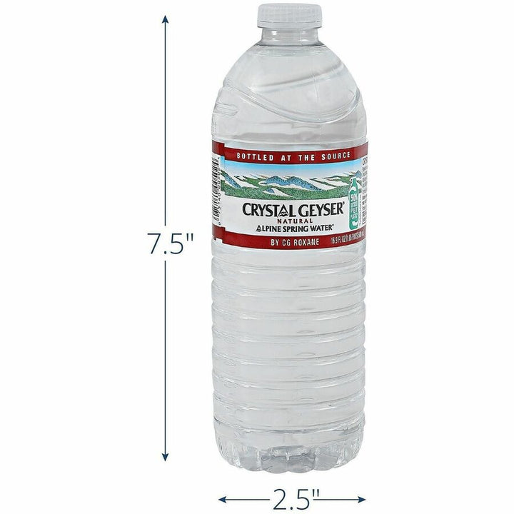 Image of Crystal Geyser 24514PL Alpine Bottled Spring Water, 16.90 fl oz (500 mL), Natural, 2 / Pallet