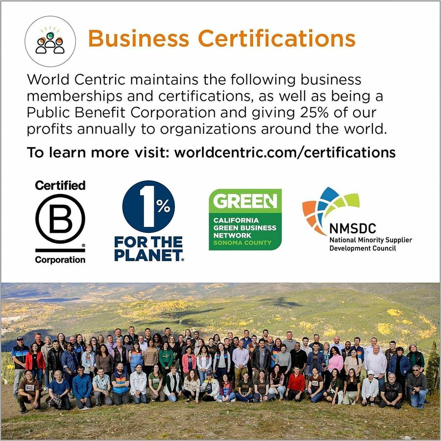 Image of World Centric PLSCU6LFP Compostable Fiber Plate, Food, 6" Diameter, Natural, Bamboo, Fiber Body, 1000 / Carton