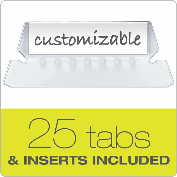 Image of Business Source 14221 1/5-cut Tab Slots Hanging File Folders, 8 1/2" x 14", Fiber, Kraft, Assorted, Label, Tab, 0% Recycled, 25 / Box
