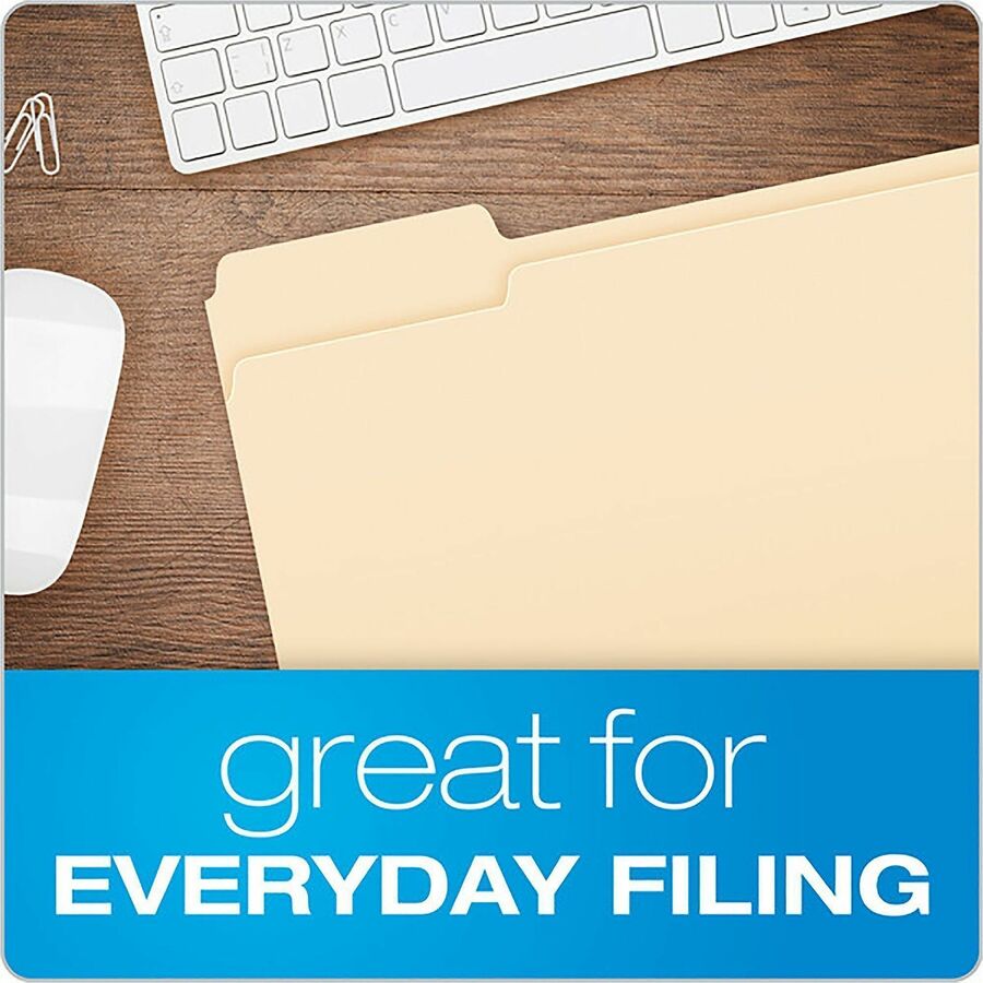 Image of Business Source 18103 1/3-Cut Top Tab File Folders