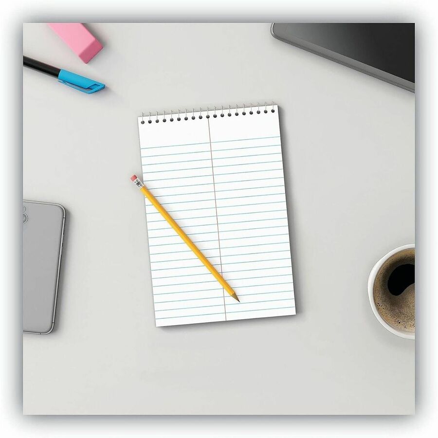 Image of Business Source 96920 Green Tint Steno Notebook