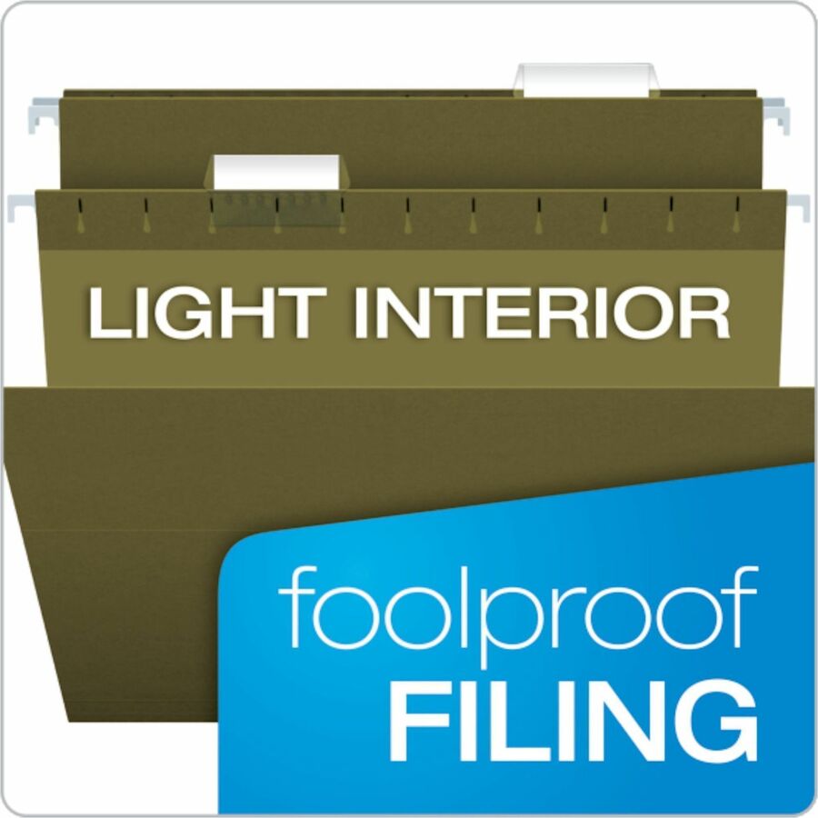 Image of Business Source 34111 1/5-Cut Legal Hanging File Folders