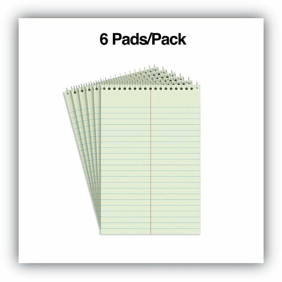Image of Business Source 26743 Green Tint Steno Notebook