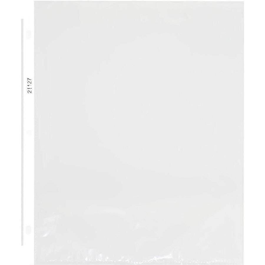 Image of Business Source 21127CT Nonglare Top-Loading Sheet Protectors