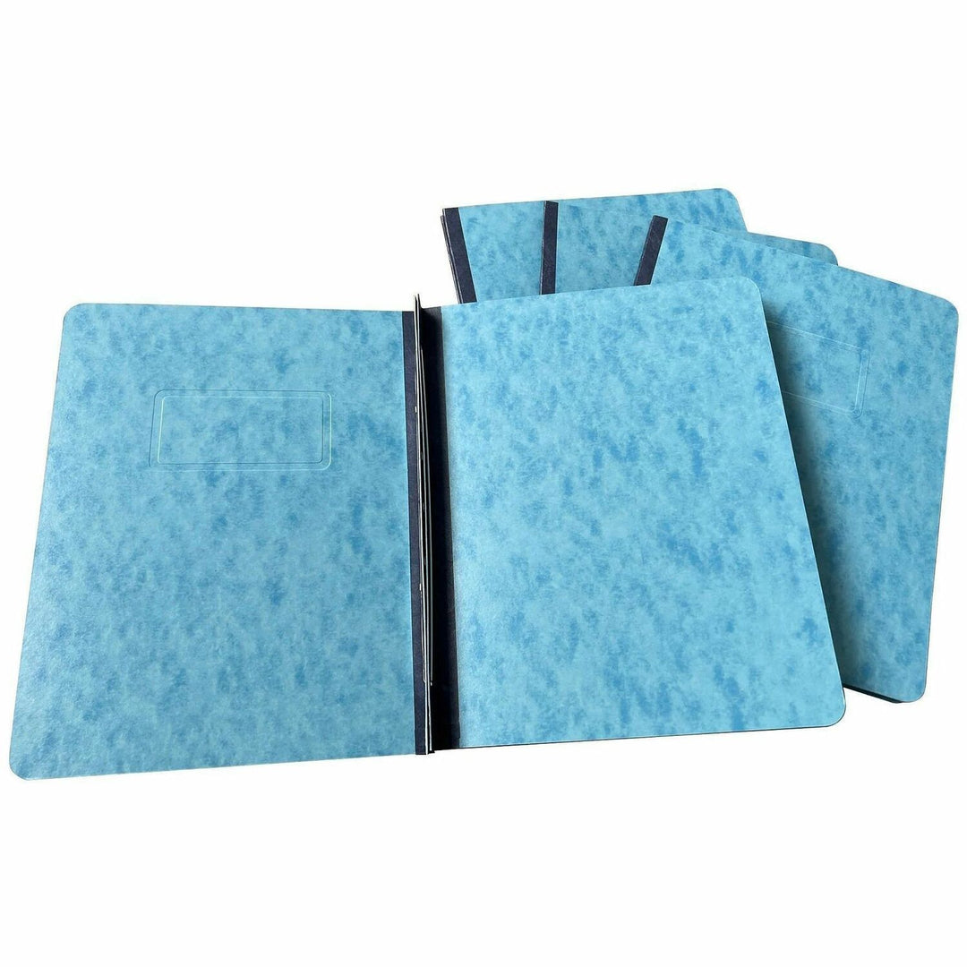 Image of Business Source 80572BX Report Covers, 3" Folder Capacity, 8 1/2" x 11", Light Blue, 0% Recycled, 25 / Box