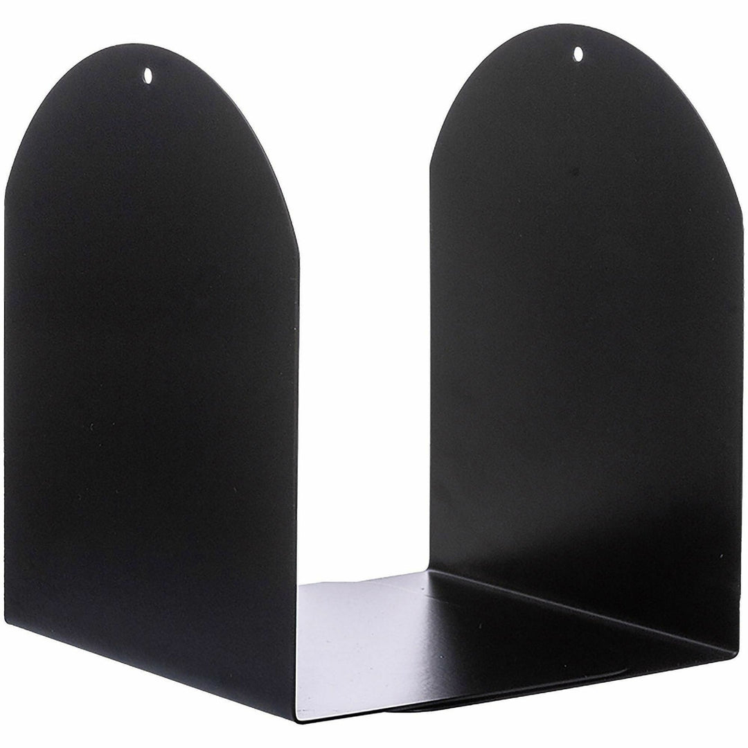 Image of Business Source 54071CT Steel Bookends, 7" Height, Magnetic, Black, Steel, 24 / Carton
