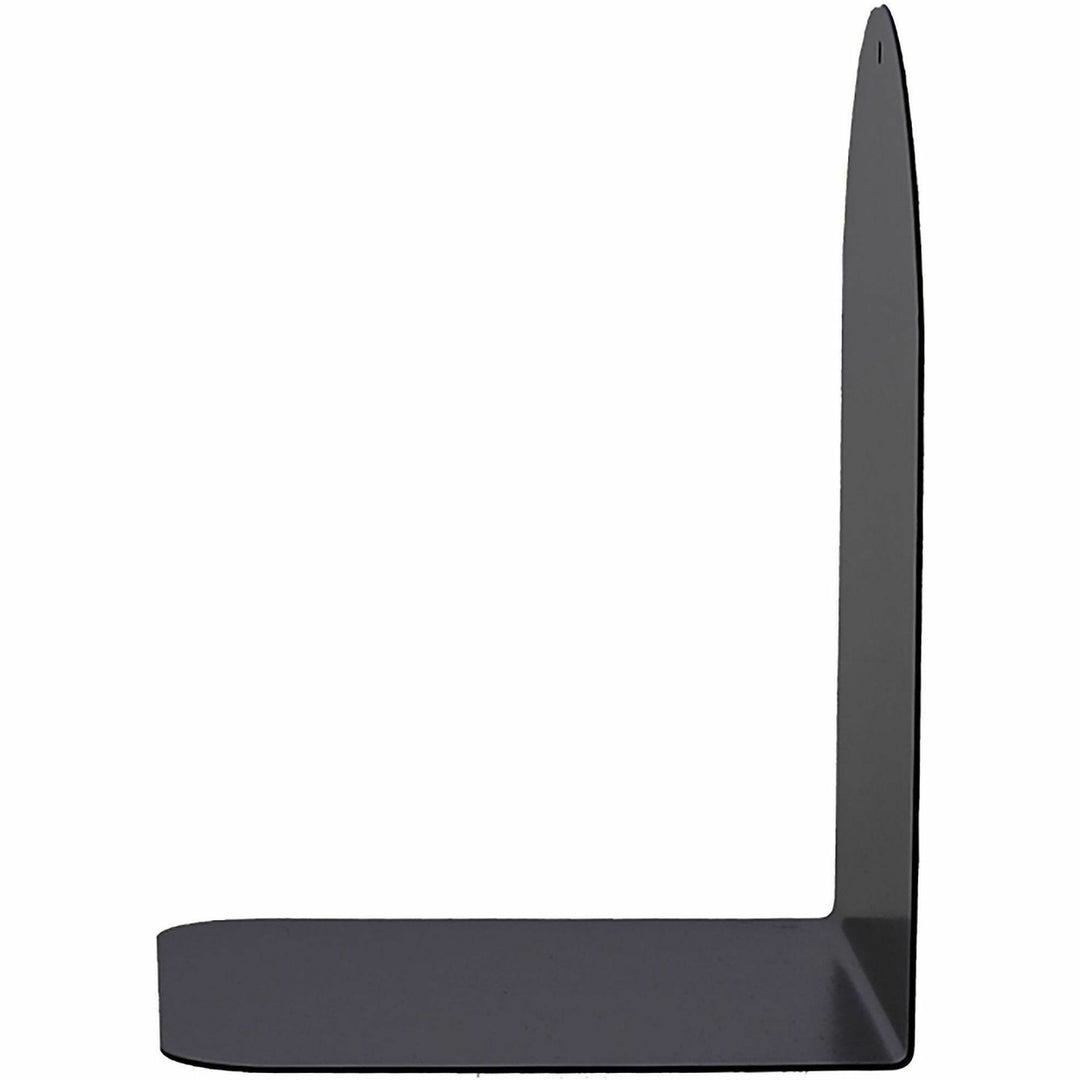Image of Business Source 54071 Steel Bookends, 7" Height, Magnetic, Black, Steel, 2 / Pair