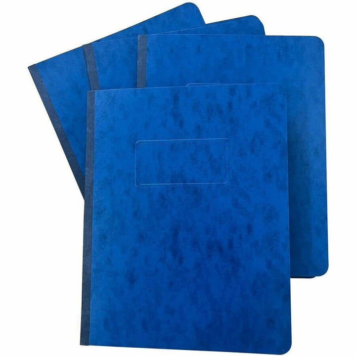 Image of Business Source 80573BX Report Covers, 3" Folder Capacity, 8 1/2" x 11", Dark Blue, 0% Recycled, 25 / Box
