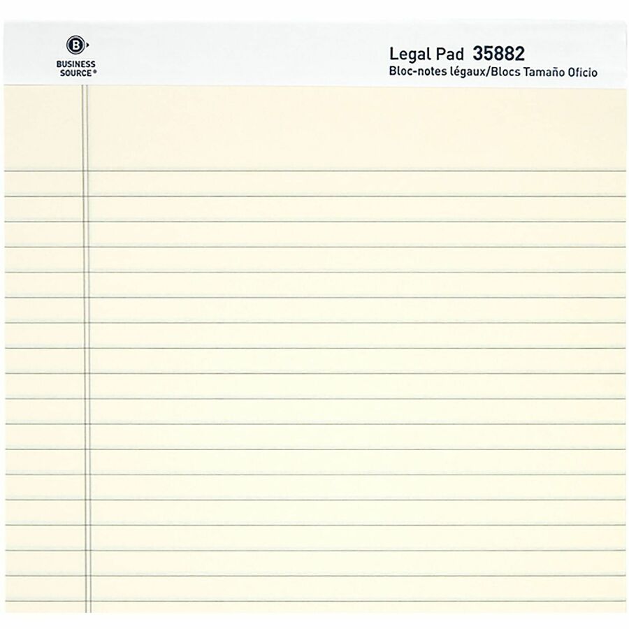 Image of Business Source 35882 Micro-Perforated Legal Ruled Pads