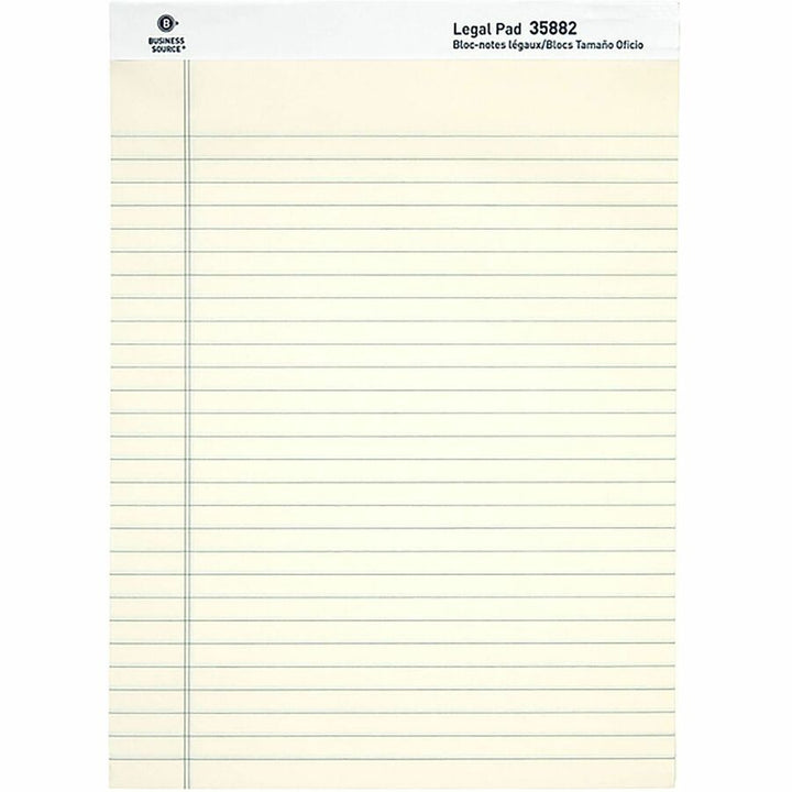 Image of Business Source 35882 Micro-Perforated Legal Ruled Pads