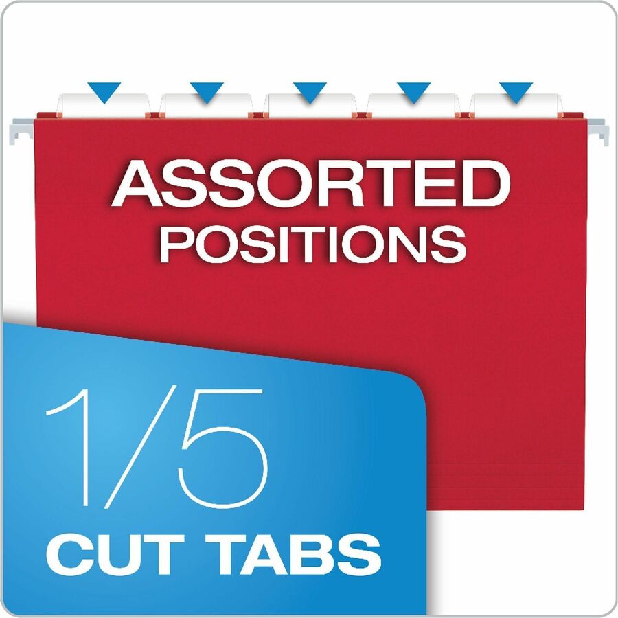 Image of Business Source 34112 Deluxe Reinforced Hanging File Folders