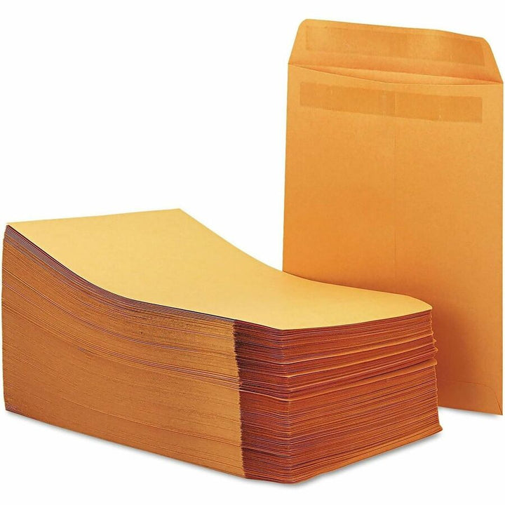 Image of Business Source 35292 Self-Seal Catalog Envelopes, Catalog, #28, 10" W x 13" Length, Self-adhesive Seal, Kraft, Kraft Paper, 250 / Box
