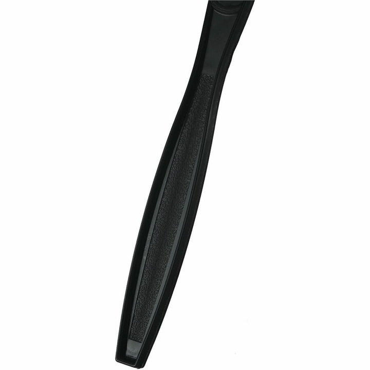 Image of Genuine Joe 30412 Heavy-Weight Polypropylene Cutlery, Cutlery Set, Fork, Knife, Food, Cafeteria, Disposable, Polypropylene, Black, 1 Carton