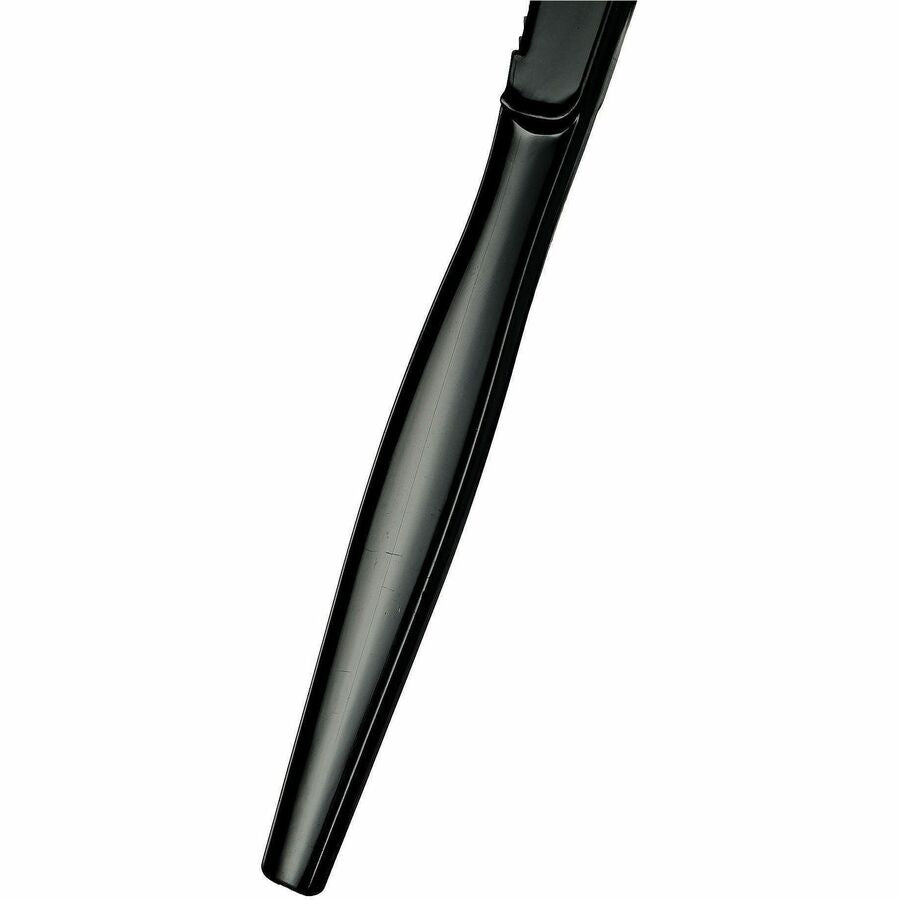 Image of Genuine Joe 30424 Disposable Polystyrene Cutlery, Knife, Knife, Food, Cafeteria, Breakroom, Disposable, Polystyrene, Black, 1 Carton