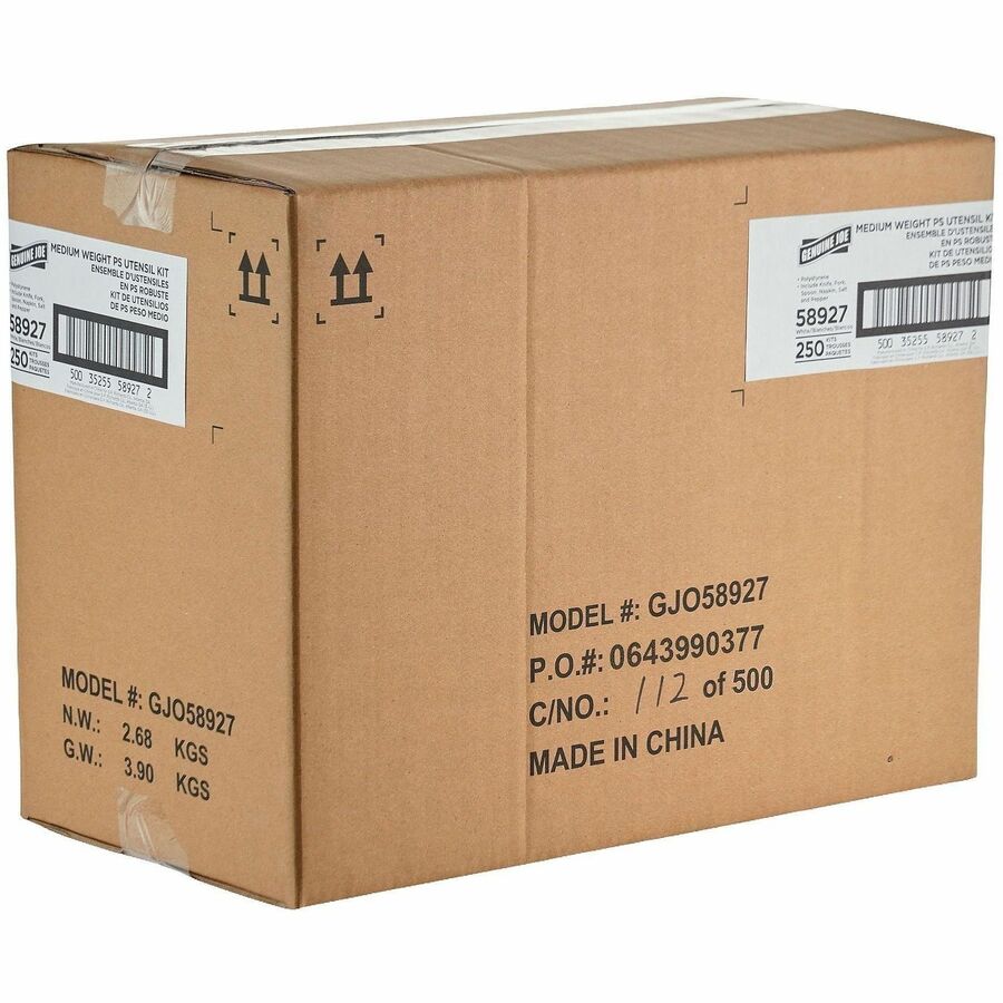 Image of Genuine Joe 58927 6-Piece Medium-Weight Utensil Kit