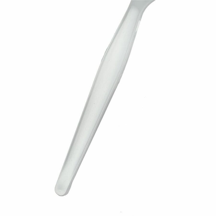 Image of Genuine Joe 30431 Disposable Polystyrene Cutlery, Fork, Fork, Food, Cafeteria, Breakroom, Disposable, Polystyrene, White, 1 Carton