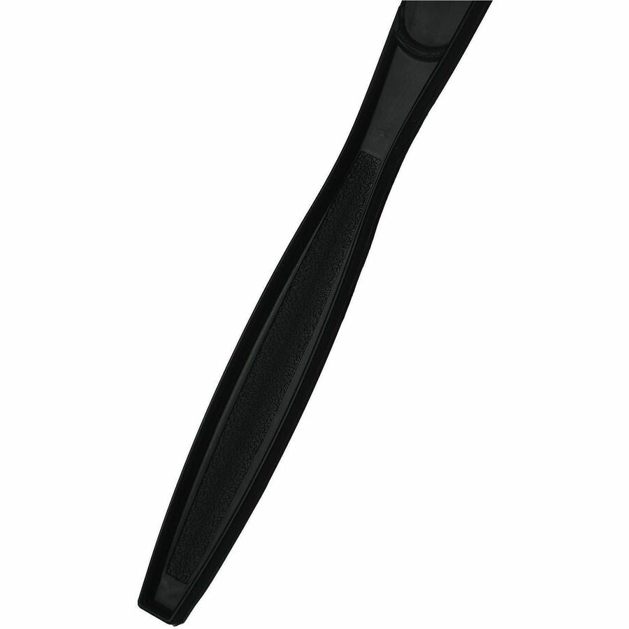 Image of Genuine Joe 30408 Heavy-Weight Polypropylene Cutlery, Knife, Knife, Food, Cafeteria, Disposable, Polypropylene, Black, 1 Carton