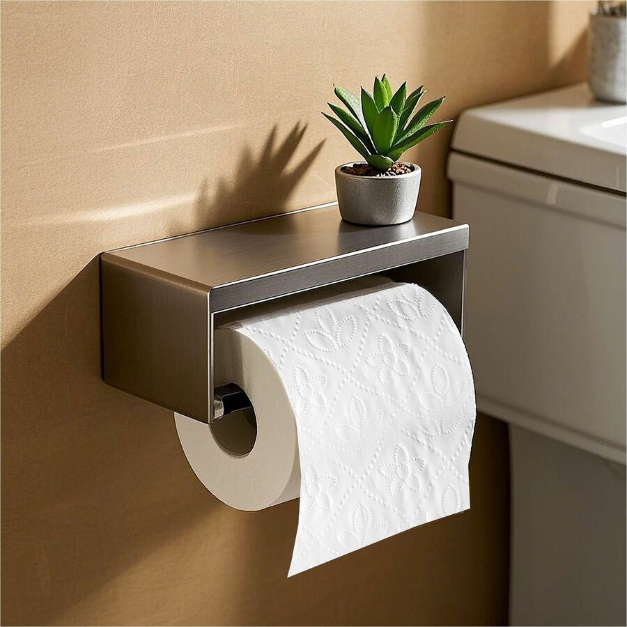 Image of Genuine Joe 2450048 2-Ply Bathroom Tissue, 2 Ply, 500 Sheets/Roll, White, 1 Carton