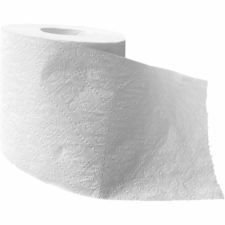 Image of Genuine Joe 2450048 2-Ply Bathroom Tissue, 2 Ply, 500 Sheets/Roll, White, 1 Carton