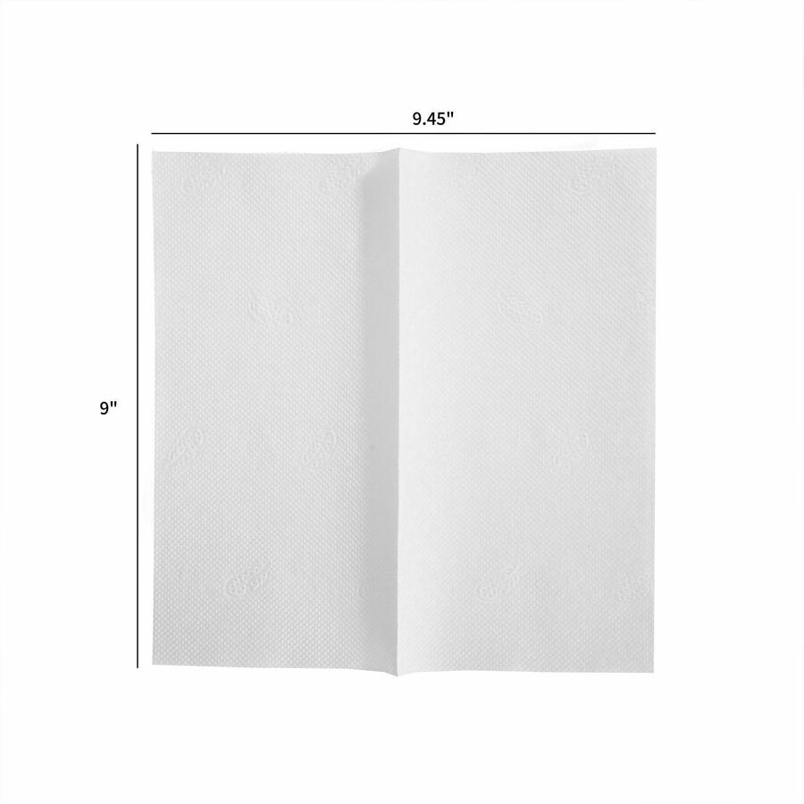 Image of Genuine Joe 21021 Single-Fold Towels, Singlefold, White, 1 Carton