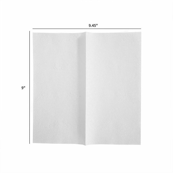 Image of Genuine Joe 21021 Single-Fold Towels, Singlefold, White, 1 Carton