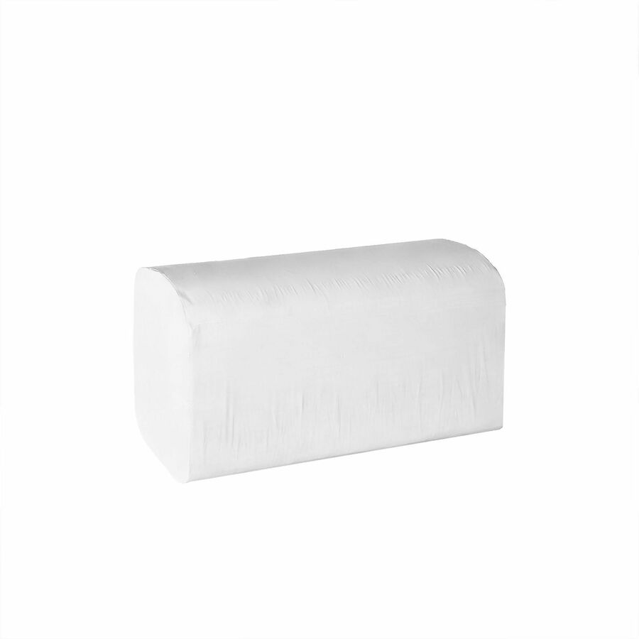 Image of Genuine Joe 21021 Single-Fold Towels, Singlefold, White, 1 Carton