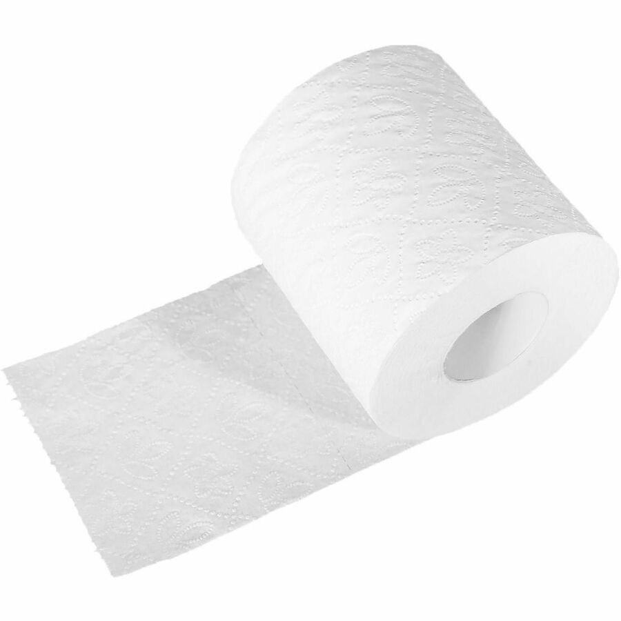 Image of Genuine Joe 2440024 2-Ply Bathroom Tissue, 2 Ply, White, 1 Carton