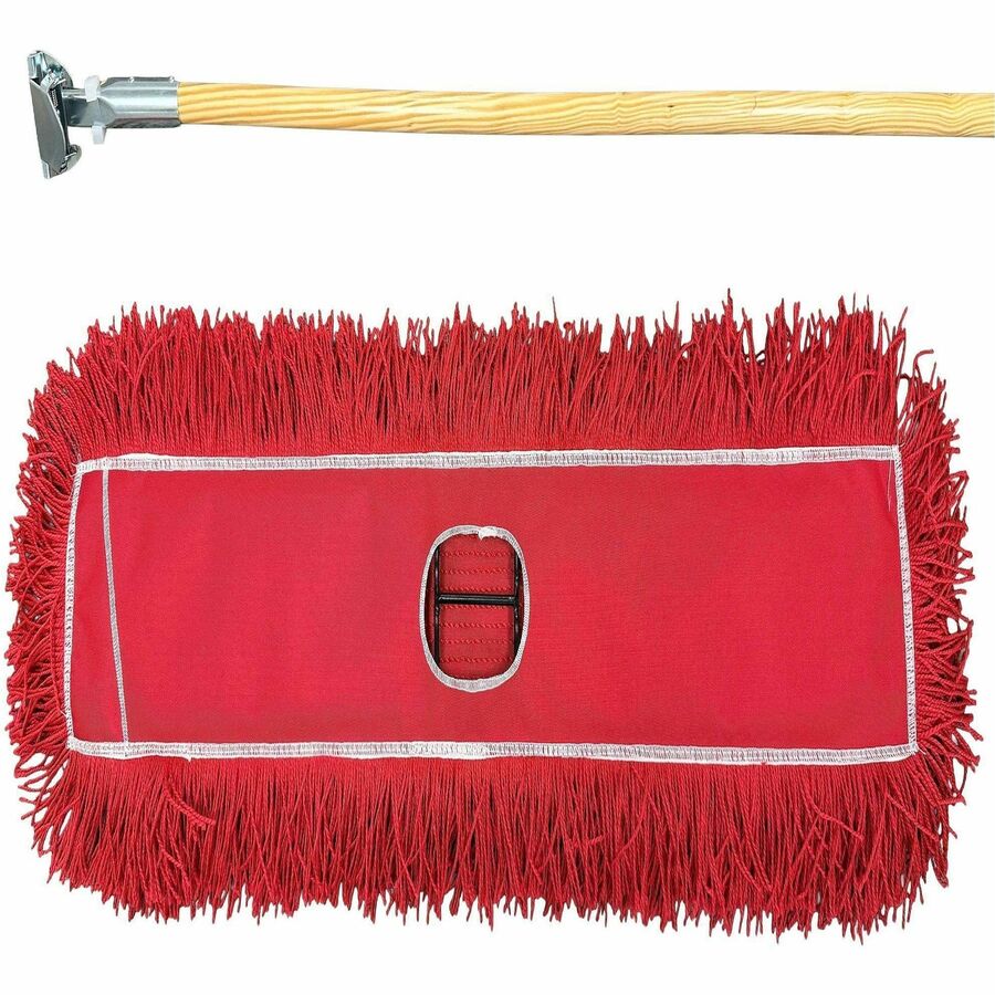 Image of Genuine Joe 00486 Genuine Joe Dust Mop Kit, Streak-free, Red, 1 Kit