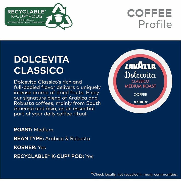 Image of Lavazza 0433CT Dolcevita Classico K-Cup Coffee Pods