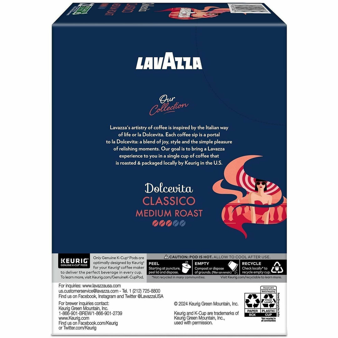 Image of Lavazza 0433CT Dolcevita Classico K-Cup Coffee Pods