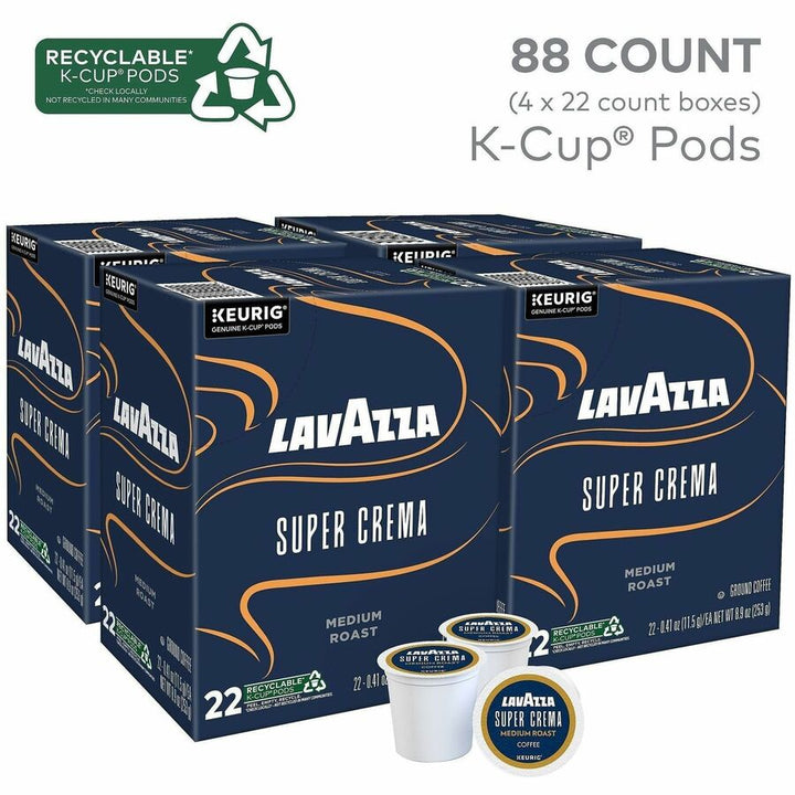 Image of Lavazza 0911CT Super Crema K-Cup Coffee Pods