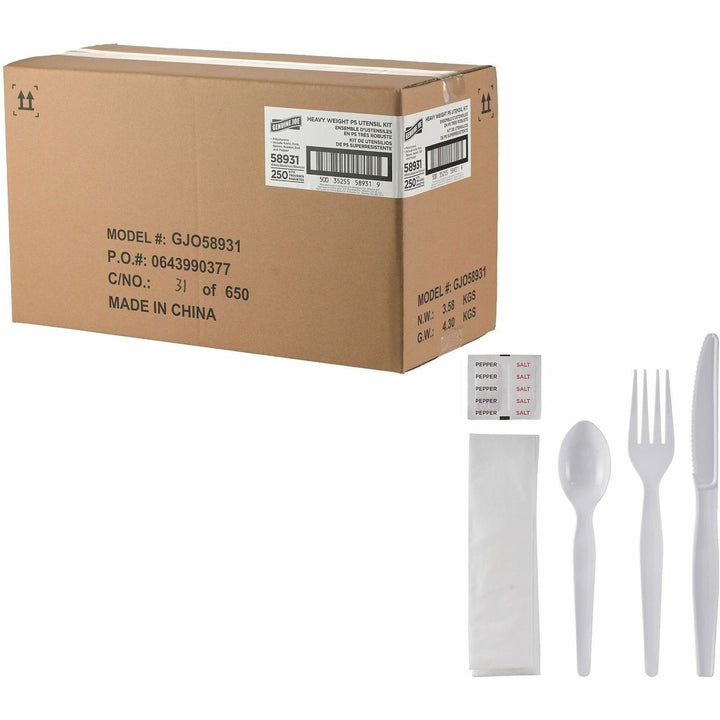 Image of Genuine Joe 58931 6-Piece Heavyweight Utensil Kit