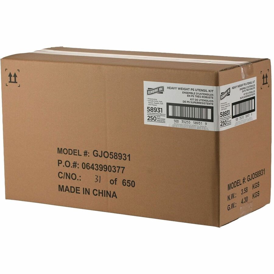 Image of Genuine Joe 58931 6-Piece Heavyweight Utensil Kit
