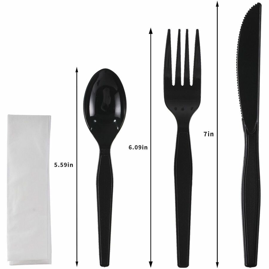 Image of Genuine Joe 58928 4-Piece Medium-Weight Utensil Kit