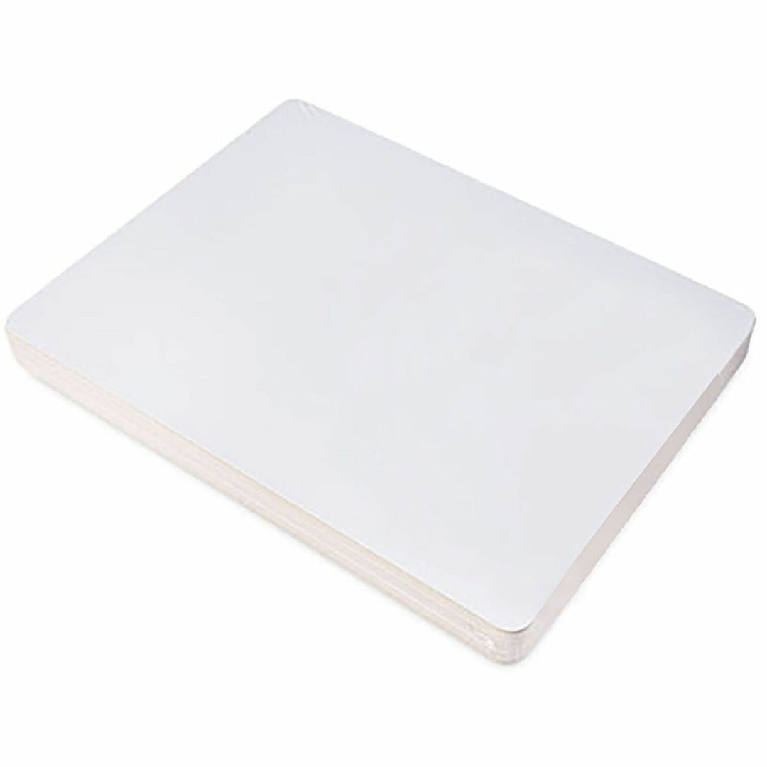 Image of Lorell 43910 Double-Sided Dry-Erase Lap Boards, White Hardboard, Melamine Surface, Lap, Wipeable, 6 / Pack